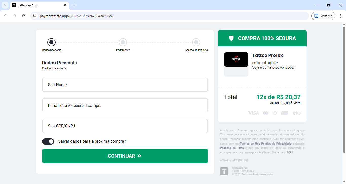 print 9 - checkout ticto